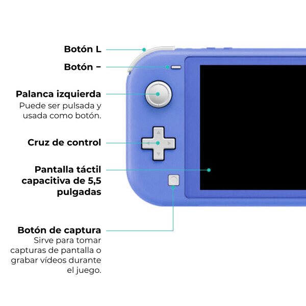 Consola Nintendo Switch Lite 4/32 Gb CONSOLA NINTENDO SWITCH LITE AZUL