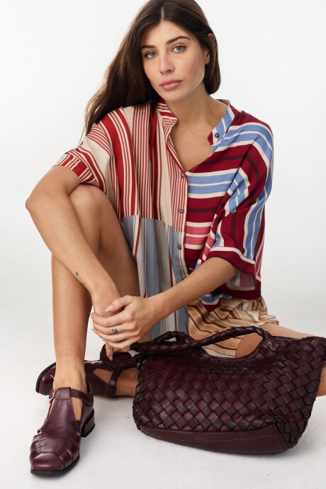 Sandalia Mary Jane Bordeaux