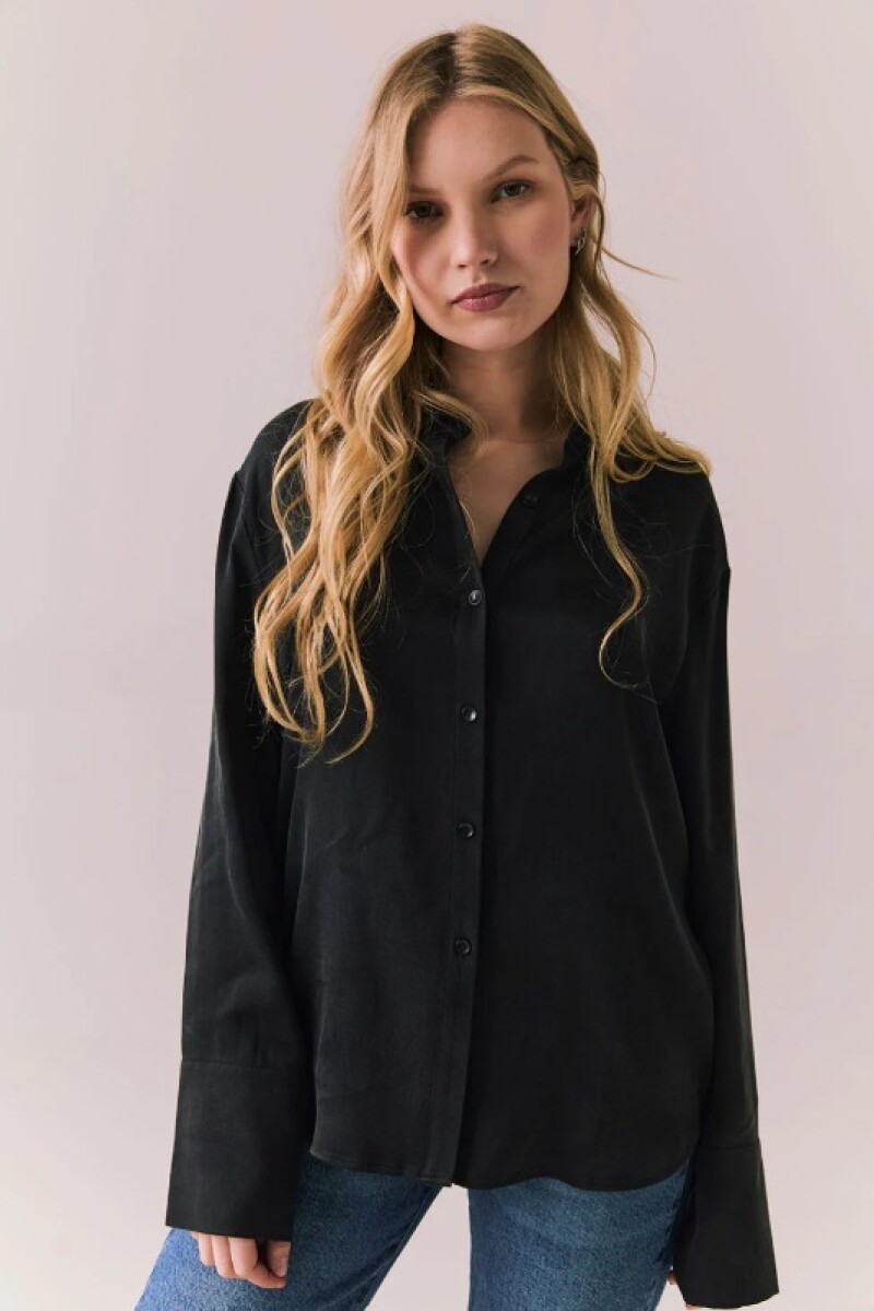 SILKY TWILL HELENAA BUTTON DOW Negro