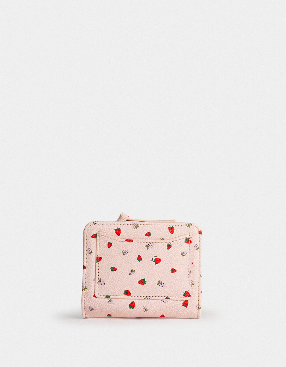 Billetera Cuerina Rosa 