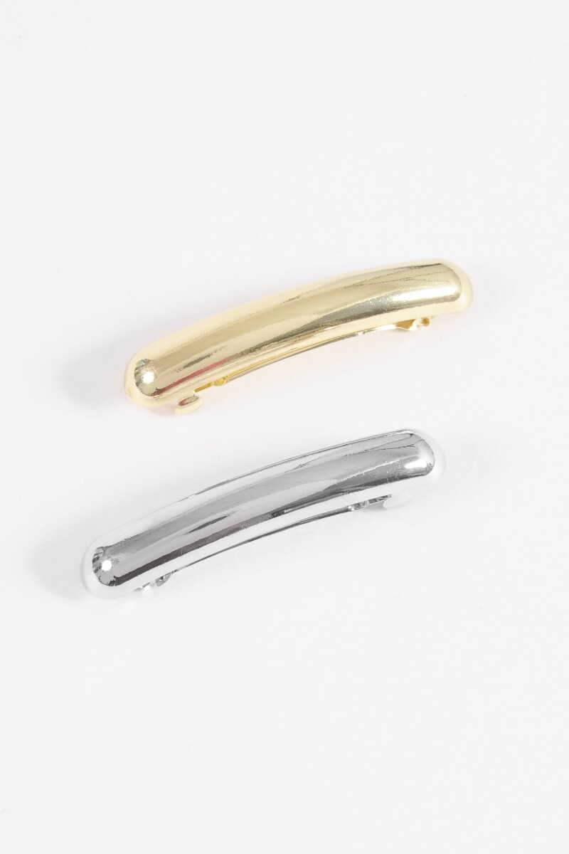 Set broches metálicos multicolor