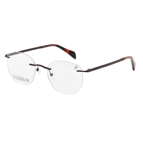 Lentes De Vista Chilli Beans Cuadrado De Titanio Marrón Oscuro/Marrón Oscuro