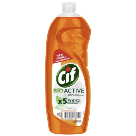 Detergente CIF BioActive 300ml Frutas Cítricas
