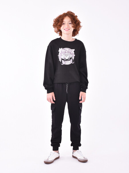 PANTALÓN CARGO GAEL NEGRO