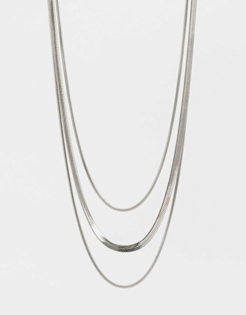 Collar De Acero Quirúrgico - Plateado 