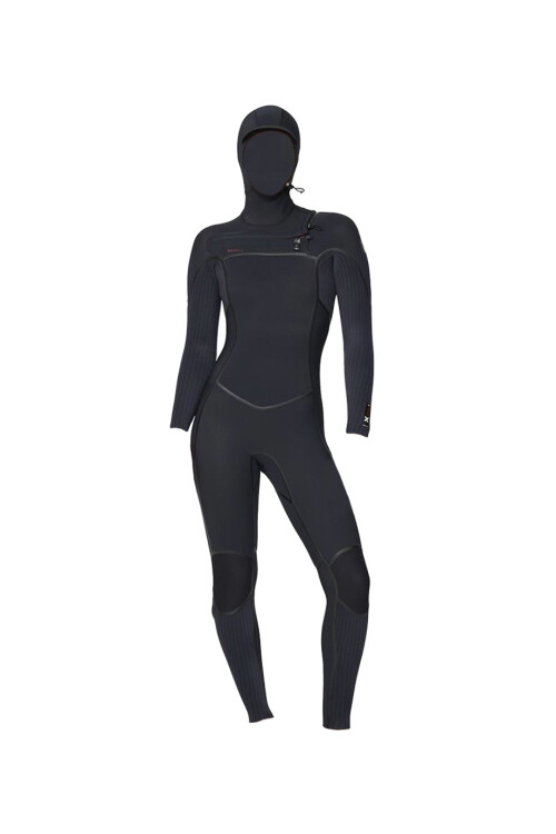 PRE-VENTA (Entrega estimada 28 de Febrero) HyperFire X Dama 5/4mm - Chest Zip Full Con Capucha - Black PRE-VENTA (Entrega estimada 28 de Febrero) HyperFire X Dama 5/4mm - Chest Zip Full Con Capucha - Black