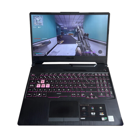 Notebook Asus TUF Gaming FX506L. Intel i5-10ªGEN. RAM 16GB. Disco Sólido 500GB. Tarjeta GTX 1650 4GB. Pantalla 15,6". Win11 Notebook Asus TUF Gaming FX506L. Intel i5-10ªGEN. RAM 16GB. Disco Sólido 500GB. Tarjeta GTX 1650 4GB. Pantalla 15,6". Win11