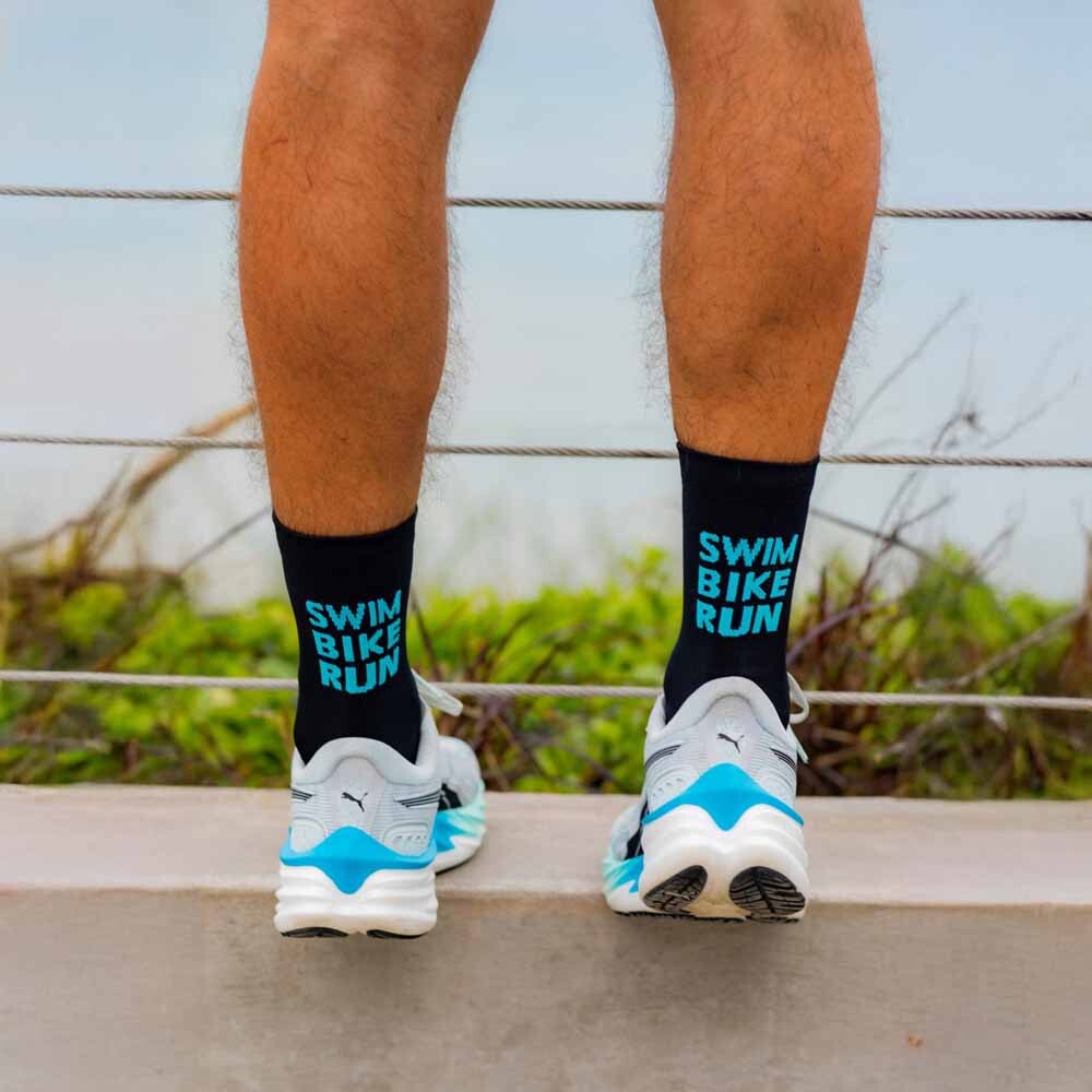 Medias Running Swim Bike Run Unisex Negro