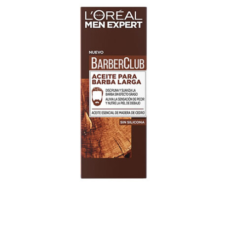 ACEITE PARA LA BARBA LARGA LOREAL MEN BARBER CLUB 30ML ACEITE PARA LA BARBA LARGA LOREAL MEN BARBER CLUB 30ML