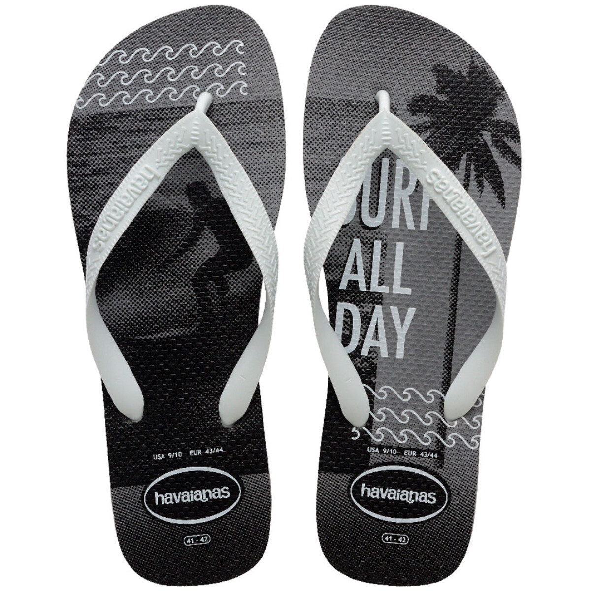 Sandalias de Hombre Havaianas Top Athletic - Gris - Negro 