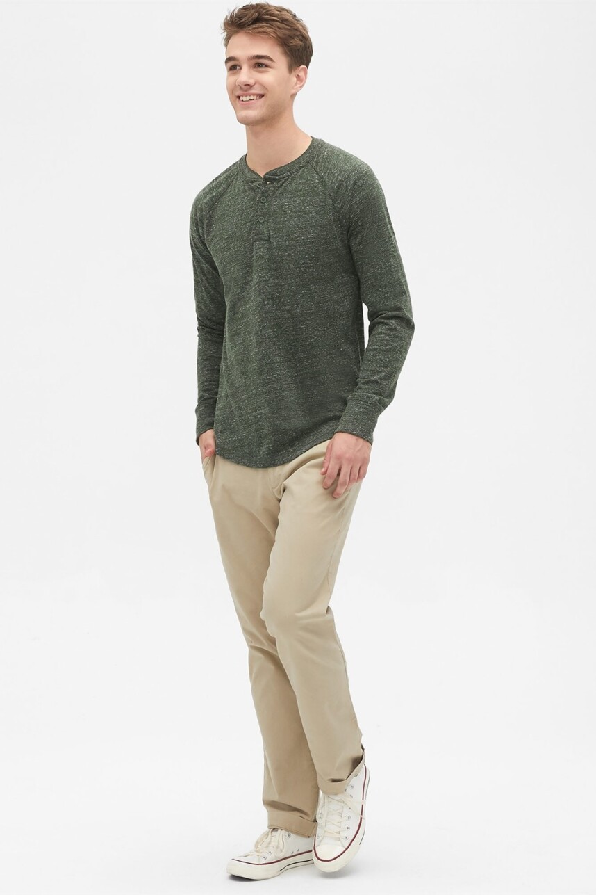 Pantalón Khaki Straight Hombre Iconic Khaki