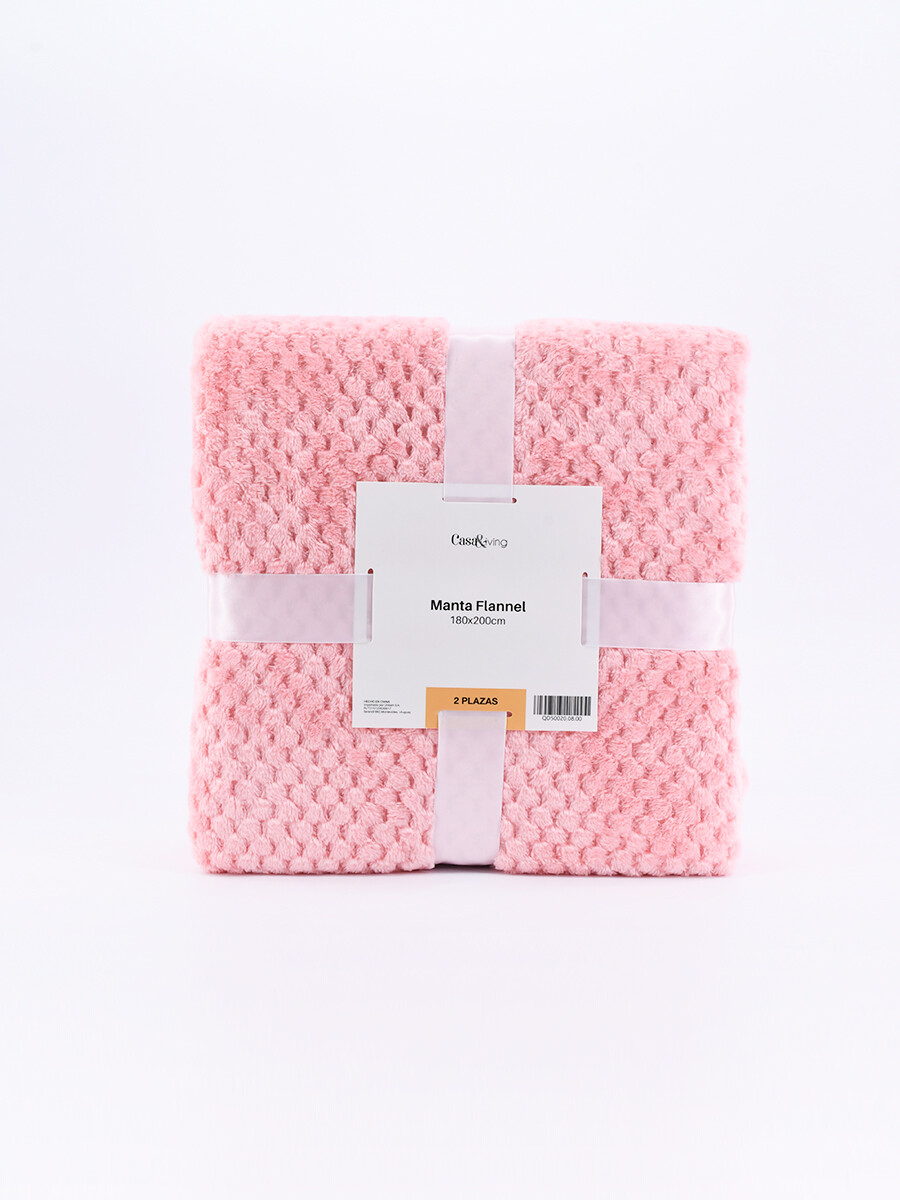 FLANNEL PANAL 2 PLAZA - ROSADO 