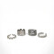 Anillo Piero, Set X4 Plateado
