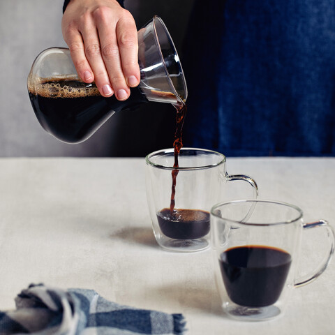 Kit para café - cafetera con colador + una balanza -TRAMONTINA TF9002