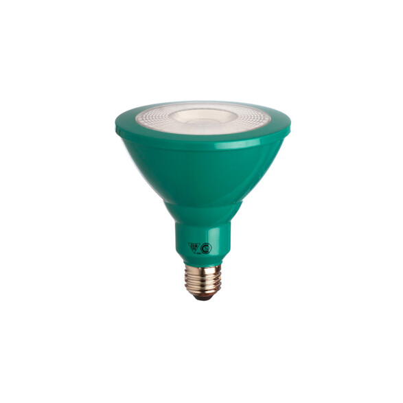 Lámpara LED color verde PAR38 220V E27 8W 40° SK0815