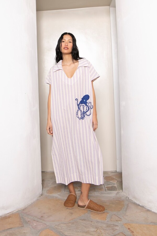 Tunica Bordada Octopus