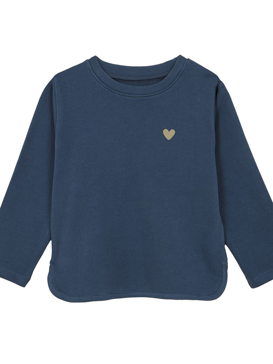 Sudadera Con Print En La Espalda Petroleo