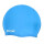 Gorra 100% Silicona Natación Piscina Niños Y Adultos Azul