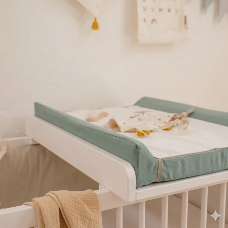 Soporte Madera Cambiador Blanco