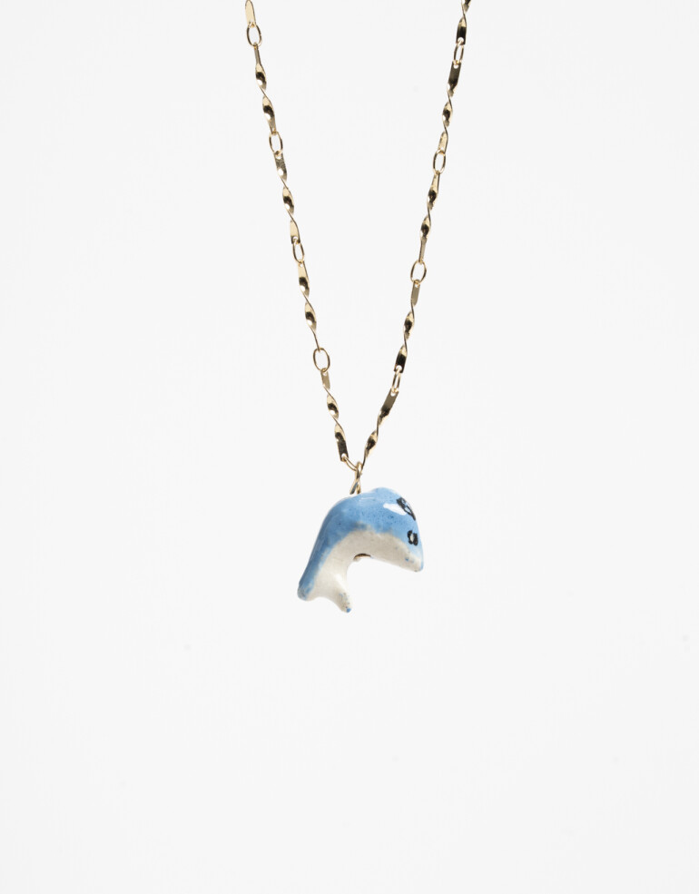 Cadena Corta con Dije Color Cadena Corta Dije Delfín - Combinacion Multicolor