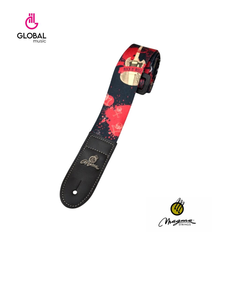 Correa Para Guitarra Magma Poliéster Rock c/logo 