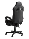 Silla gaming HALLUM con apoya pies negro Silla gaming HALLUM con apoya pies negro