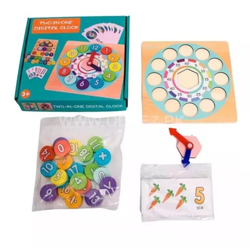 Reloj Matematicas Madera Juego Didáctico Niños Reloj Matematicas Madera Juego Didáctico Niños