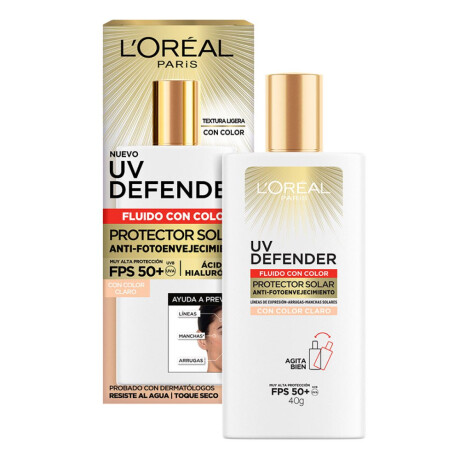 Protector Solar L'Oréal Paris UV Defender Anti Fotoenvejecimiento FPS50 Tono Claro 40gr Protector Solar L'Oréal Paris UV Defender Anti Fotoenvejecimiento FPS50 Tono Claro 40gr