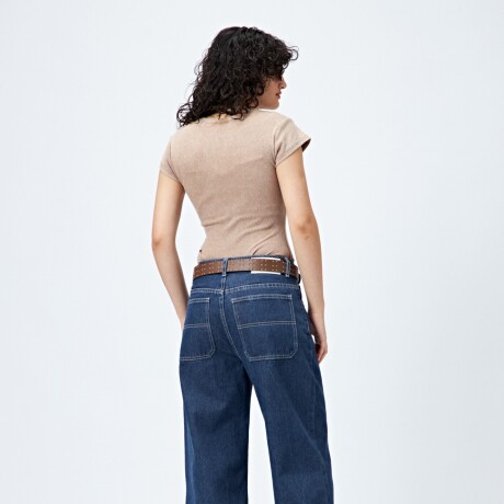 JEAN TISSU Azul