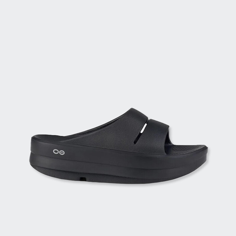 Sandalias OOFOS Omega Negro