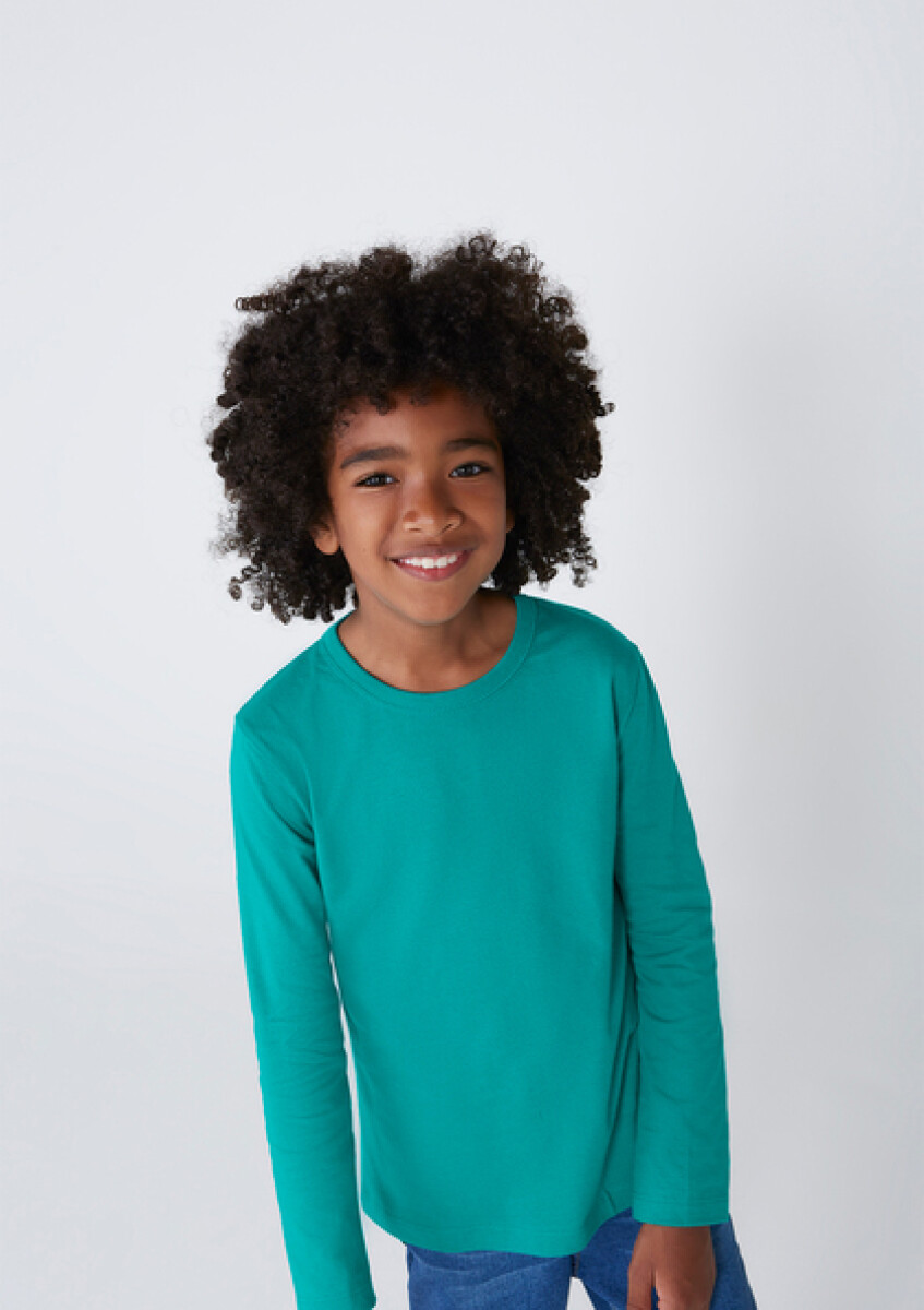 CAMISETA ML MASC - VERDE OSCURO 