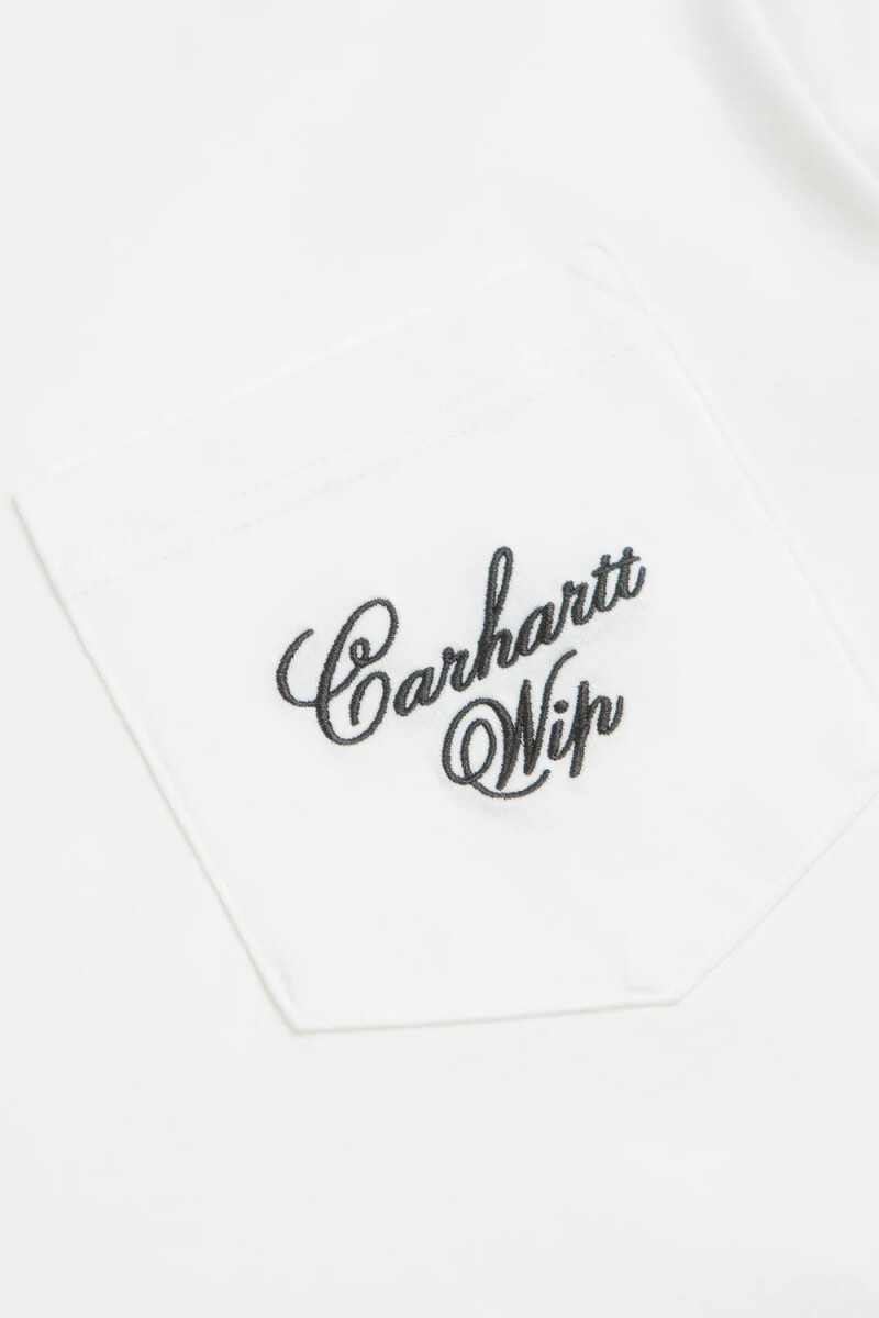 S/S Longhand Pocket T-Shirt Blanco