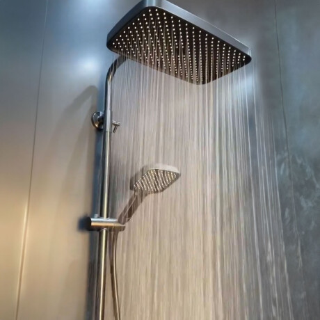 GRIFERIA BARRAl DUCHA CON TRANSFERENCIA GUN METAL 000