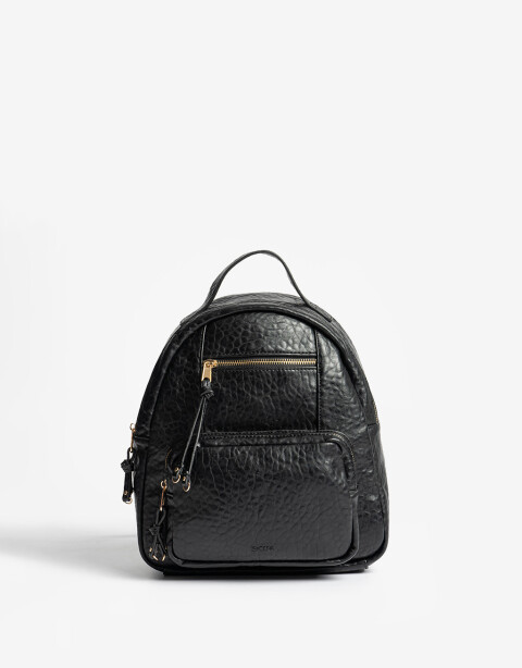 Mochilas Urbanas Mochila Efecto Croco - Negro