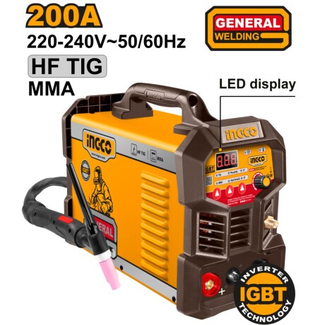 Soldadora Inverter Ingco Ing-Tig20058 200A 220-240V Lcd Ub 001