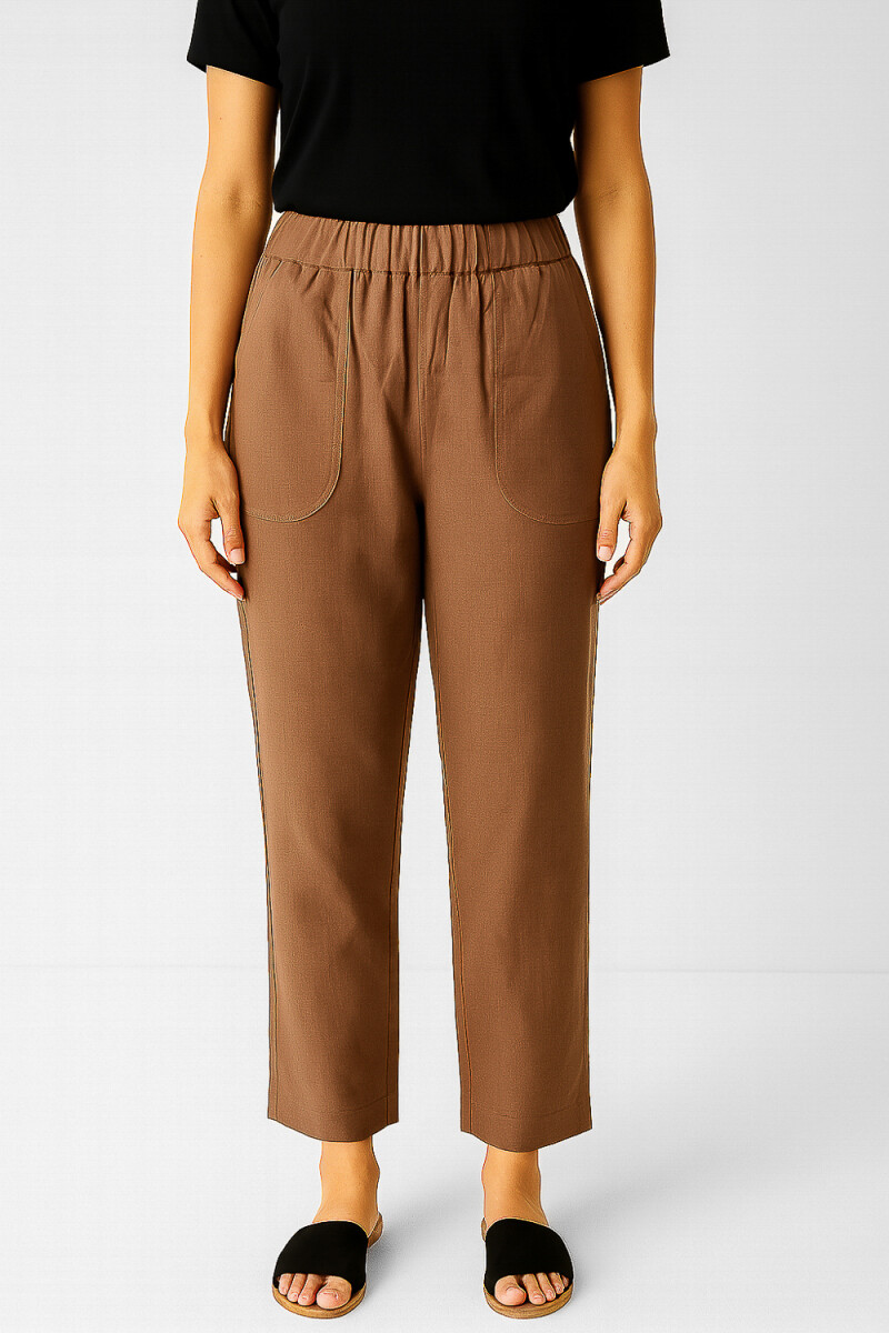 Pantalon Basilia - Tostado 