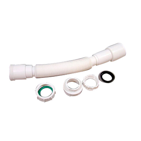 CAÑO FUELLE UNIVERSAL BLANCO CON ROSCA 1 1/2X40X50 REPUESTO 000