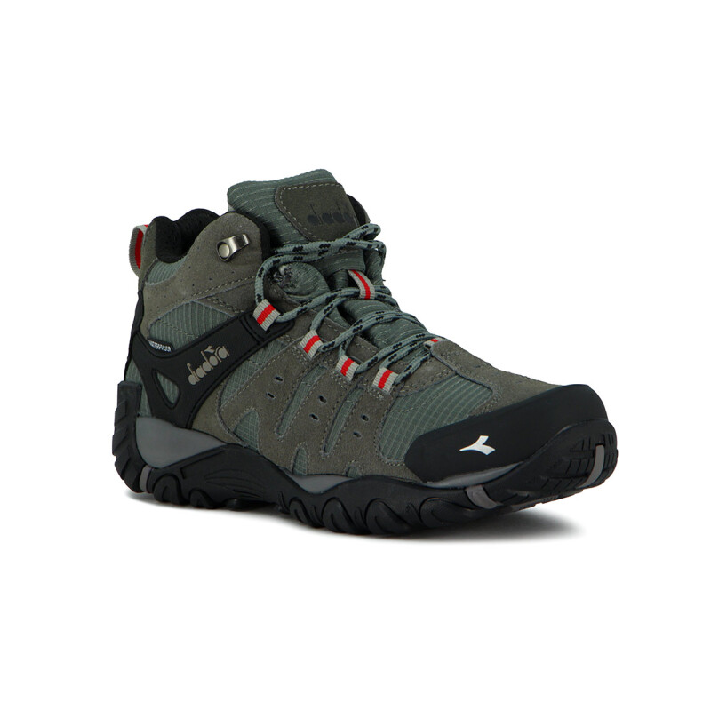 Diadora Hiking Hombre Waterproof Leather Mid - Gris Oscuro Gris Oscuro