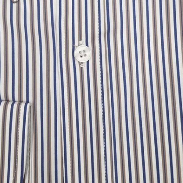 Camisa fantasia Raya azul beige