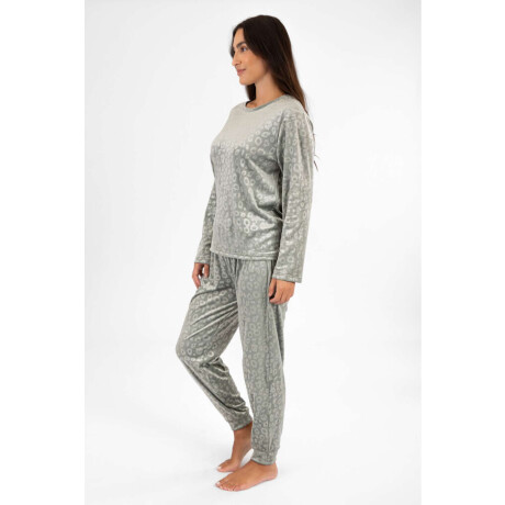 Pijama winola velour animal Verde claro