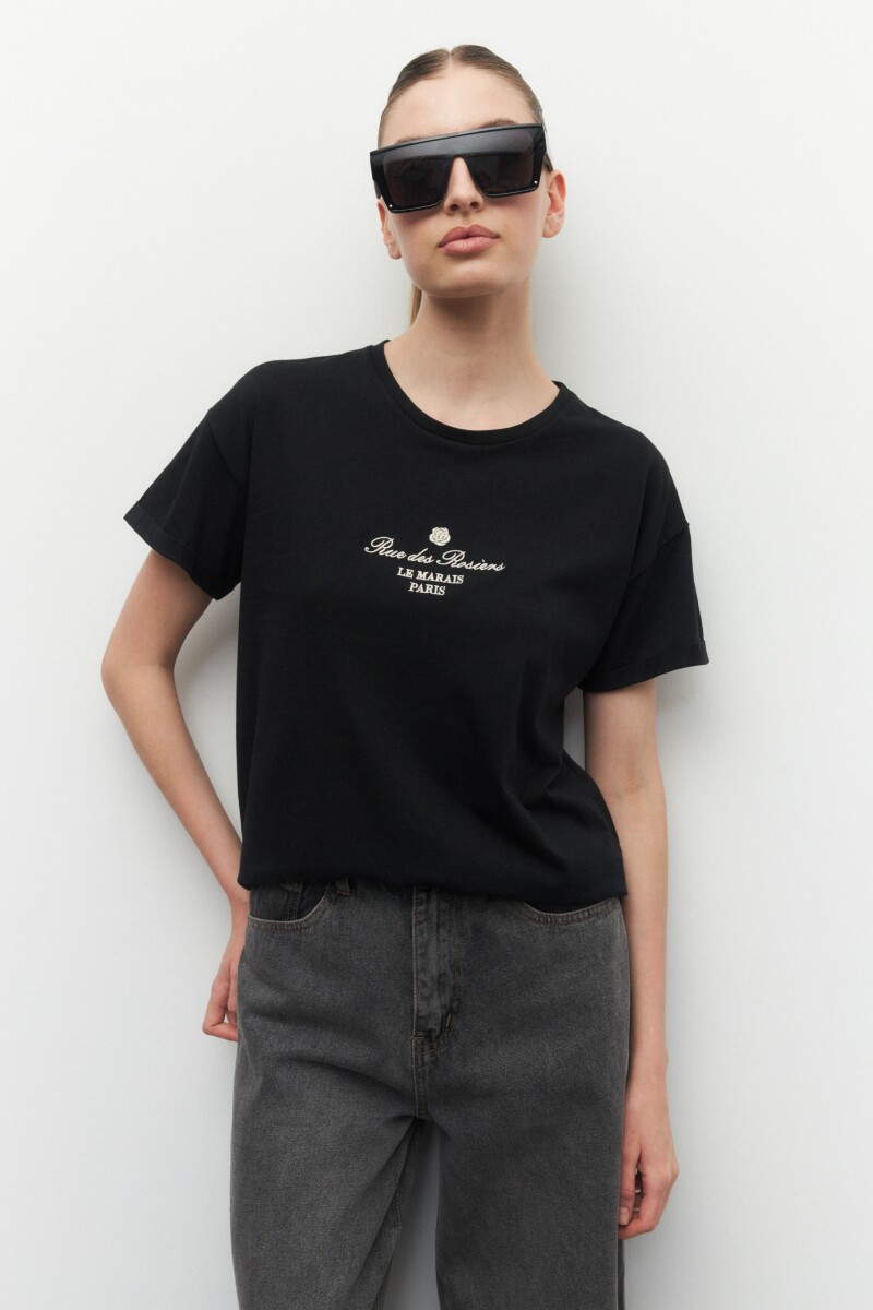 REMERA LE MARAIS Negro