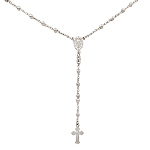 Rosario Virgen Milagrosa - Plata 925 - Sin Piedra - RO3012 sinpiedra