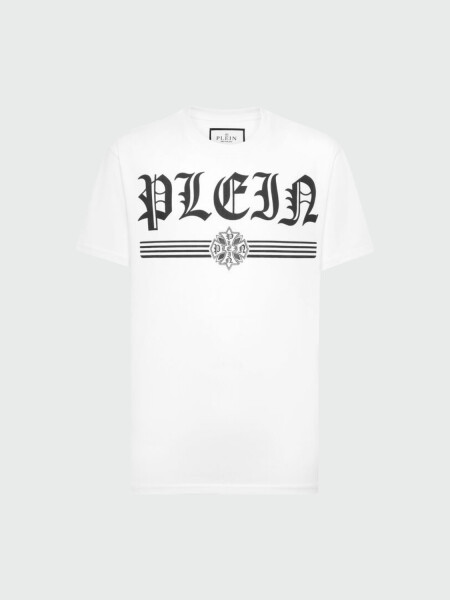 PHILIPP PLEIN - Camiseta cuello redondo estilo gótico plein Blanco