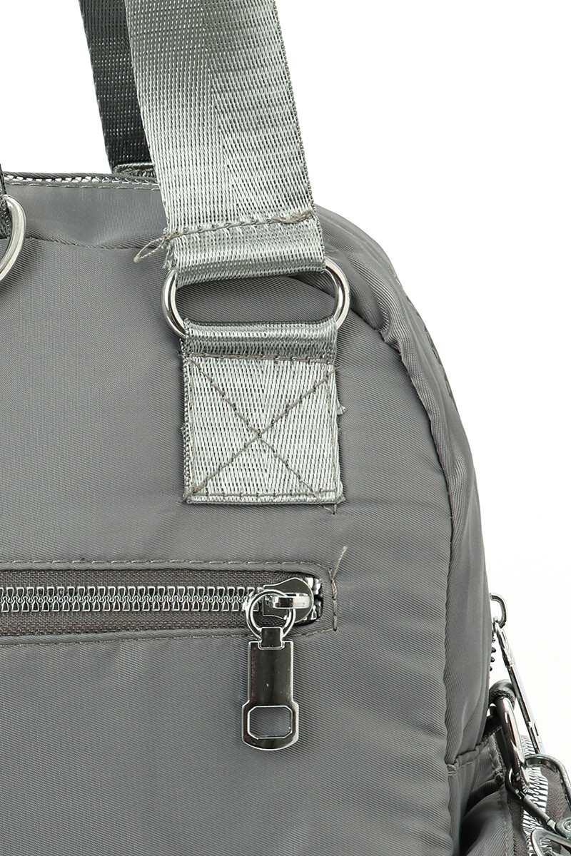 Mochila de nylon Gris