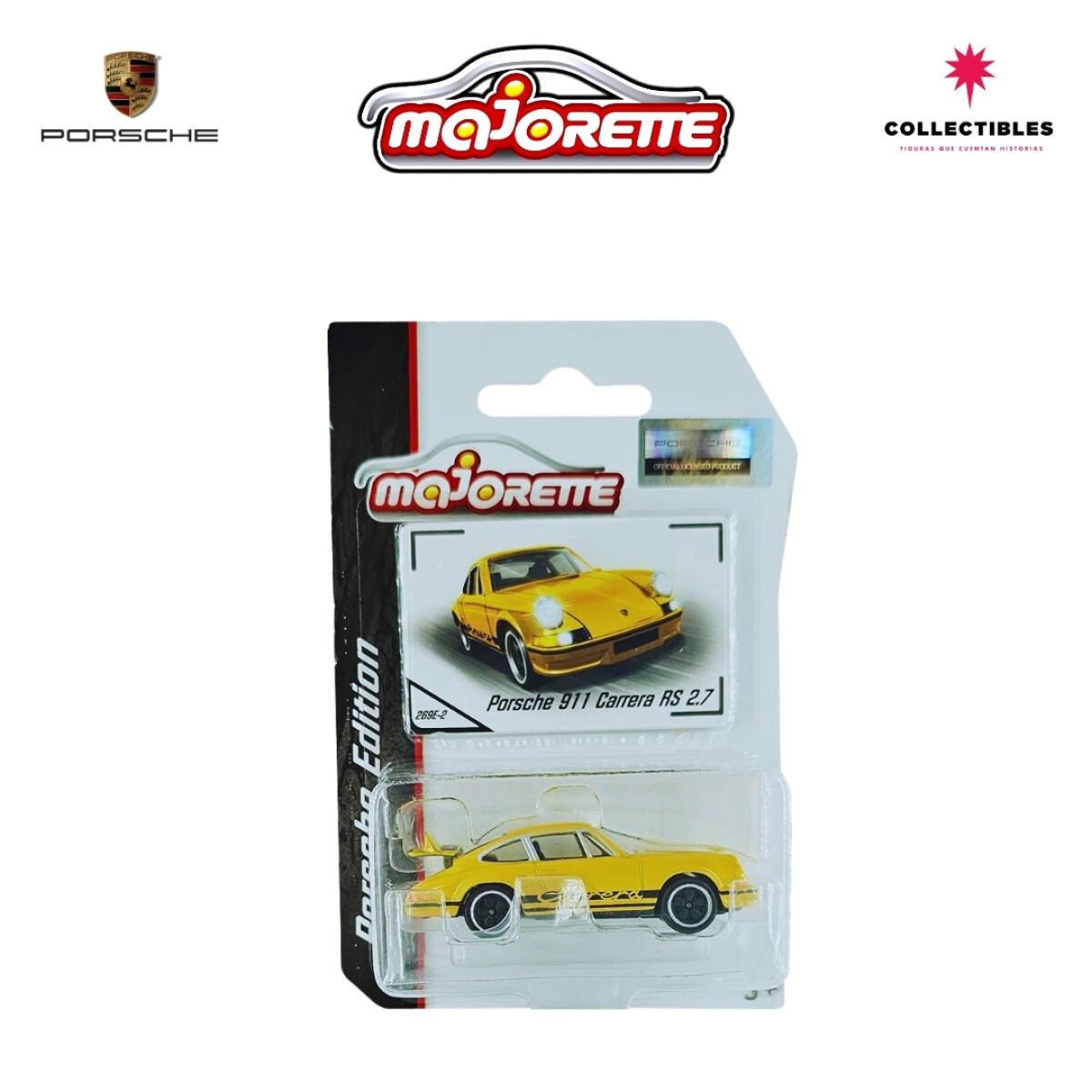 MAJORETTE! PORSCHE EDITION - 911 CARRERA RS 2.7 AMARILLO 