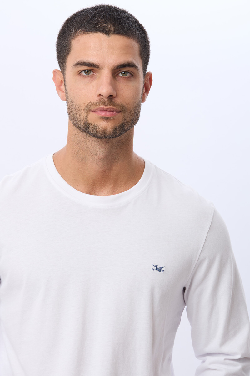 REMERA LISA DE ALGODÓN - Blanco 
