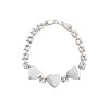 Pulsera Corazón-Plata 925-Sin piedra-PU3061 sinpiedra