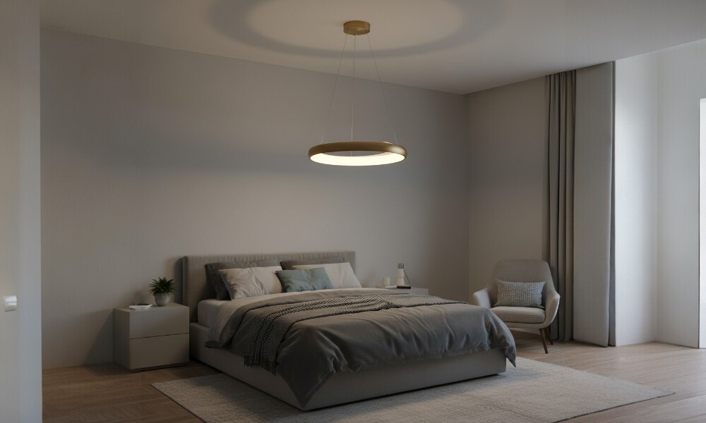 Colgante ring dorado 800-d