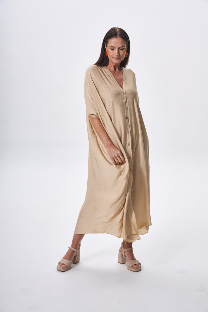 Vestido New Helena Beige