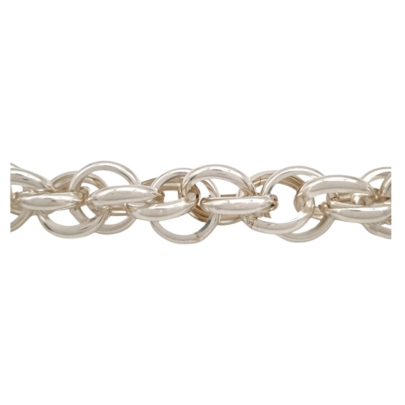 Pulsera Garibaldi doble aro- Plata 925 -Sin piedra-PU3701 sinpiedra